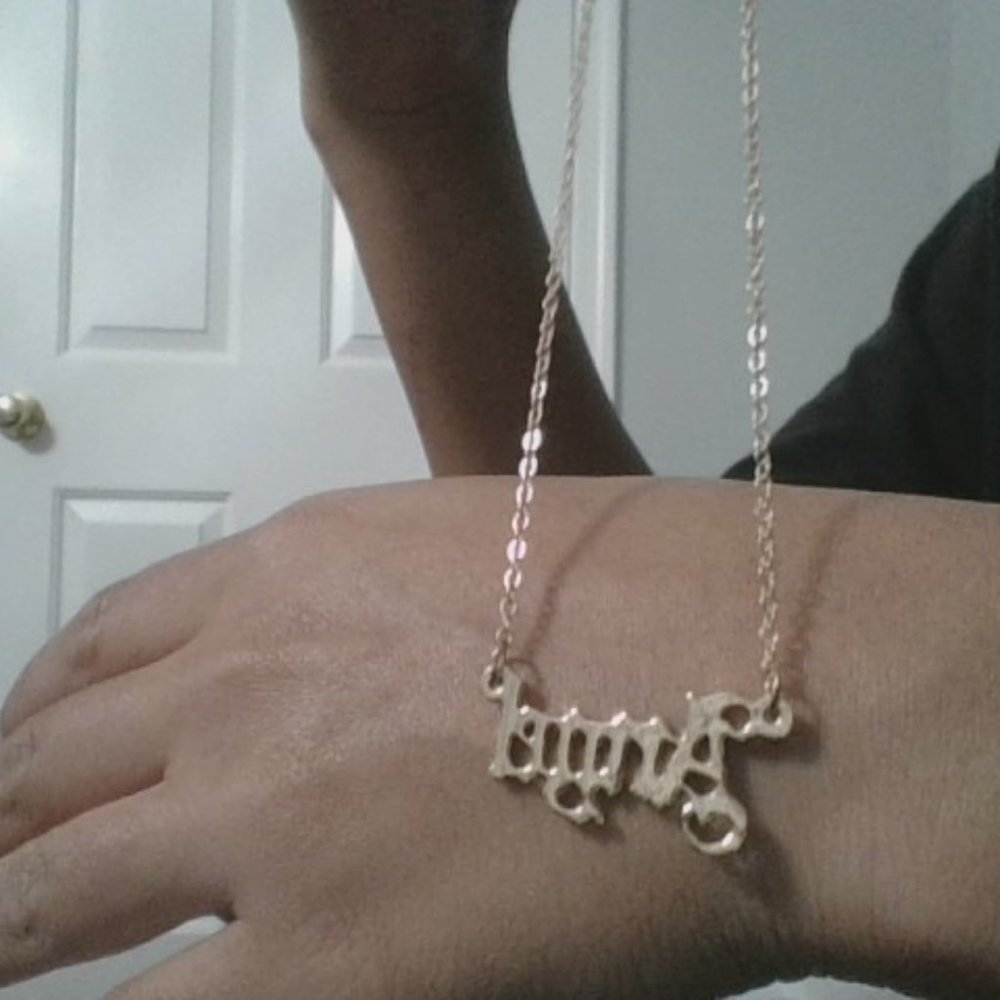 Angle necklace